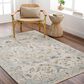 Surya Dresden Off-White, Taupe, Dusty Sage, Deep Teal, Light Gray, Olive and Mustard 12" x 15" Area Rug, , large