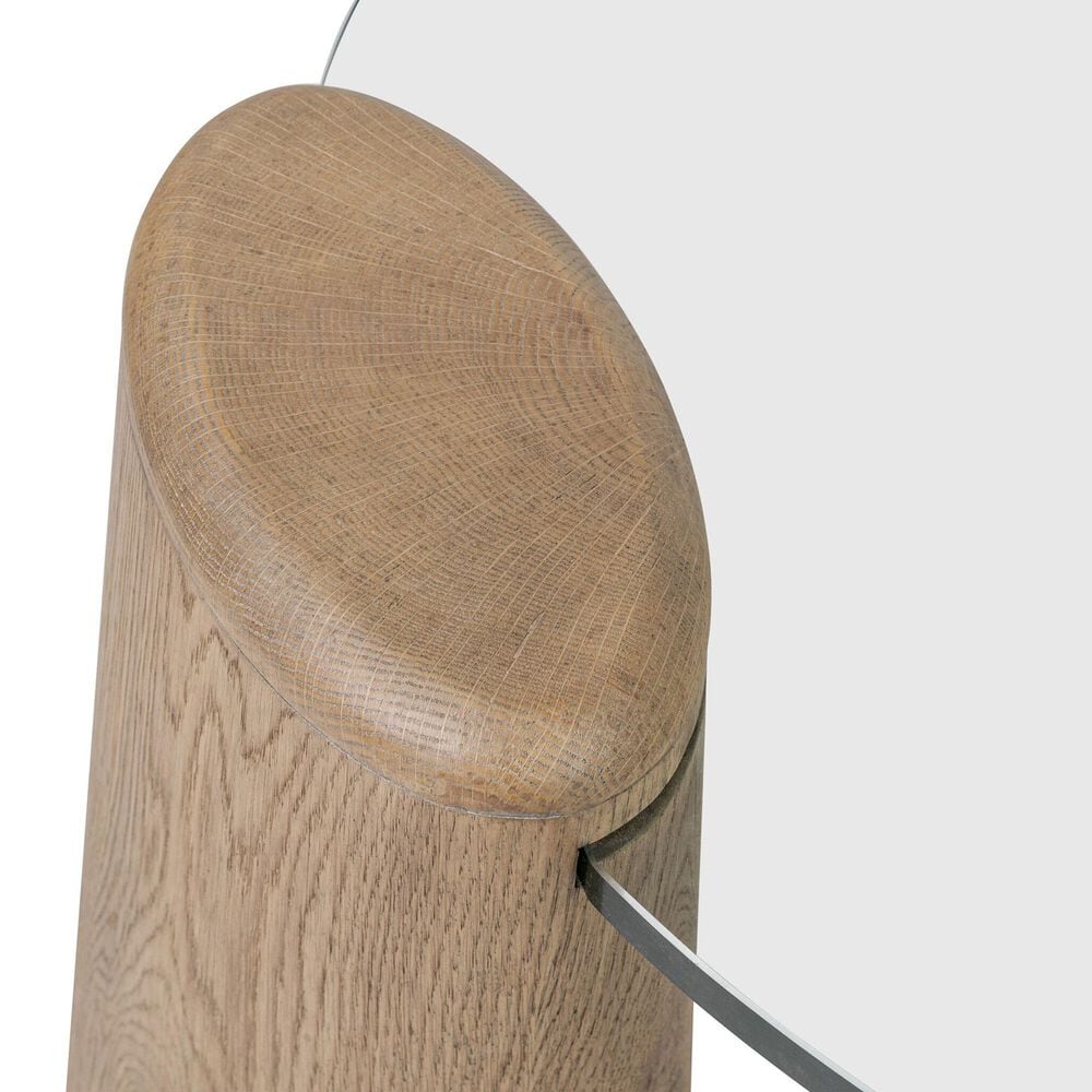 Four Hands Juno Coffee Table-Drifted Oak Veneer-Tempered Glass, , large