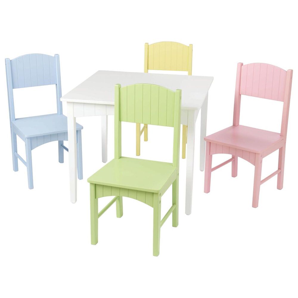 Kidkraft Nantucket 5 Piece Table Set in Pastel, , large
