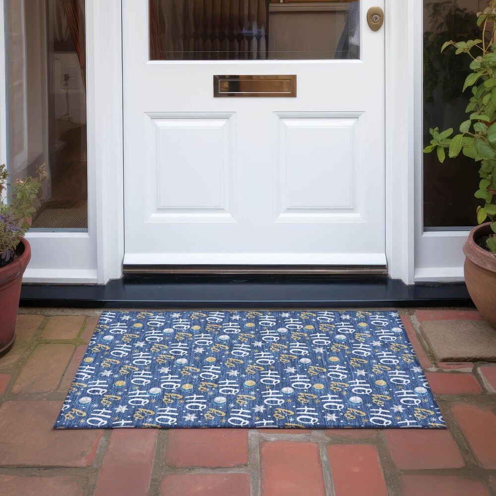 Dalyn Rug Company Wonderland WN18 2&#39;6&quot; x 3&#39;10&quot; Navy Indoor/Outdoor Area Rug, , large