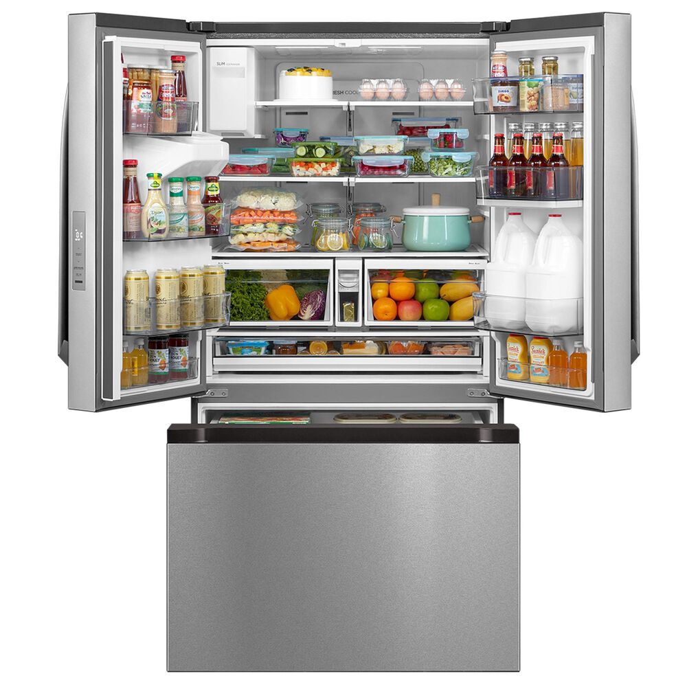 Midea 29.3 Cu. Ft. French Door Refrigerator in Stainless Steel, , large