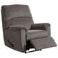 Ashley Nerviano Manual Zero Wall Recliner in Gray, , large
