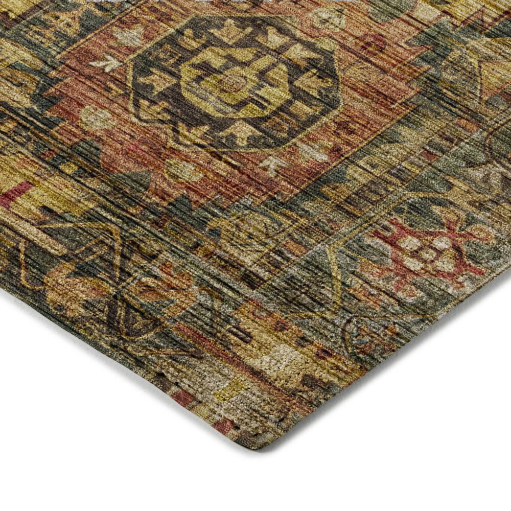 Dalyn Rug Company Silk Road Fern, Olive, Copper, Gold, Paprika, Ivory and Beige 10&#39; x 14&#39; Area Rug, , large