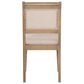 Linon Home Decor Emerson Side Chair with Beige Solid Upholstery in Natural, , large
