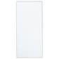 Maple and Jade 30" x 14" Rectangular Wood Wall Mirror with Thin Frame in White, , large