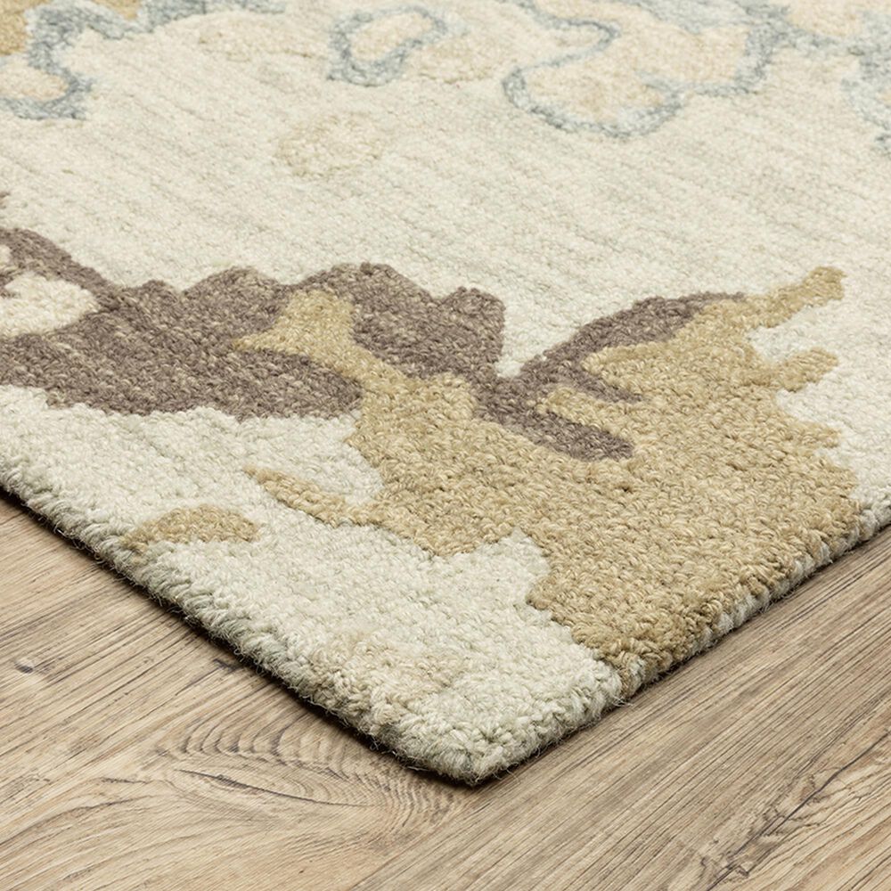 Oriental Weavers Kipton 2&#39;6&quot; x 8&#39; Beige and Blue Runner, , large