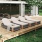 Hearth and Haven Outdoor Chaise Lounge Chair in Beige, , large