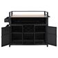 HOMLUX 53" Wicker Outdoor Kitchen Island in Black Brown, , large