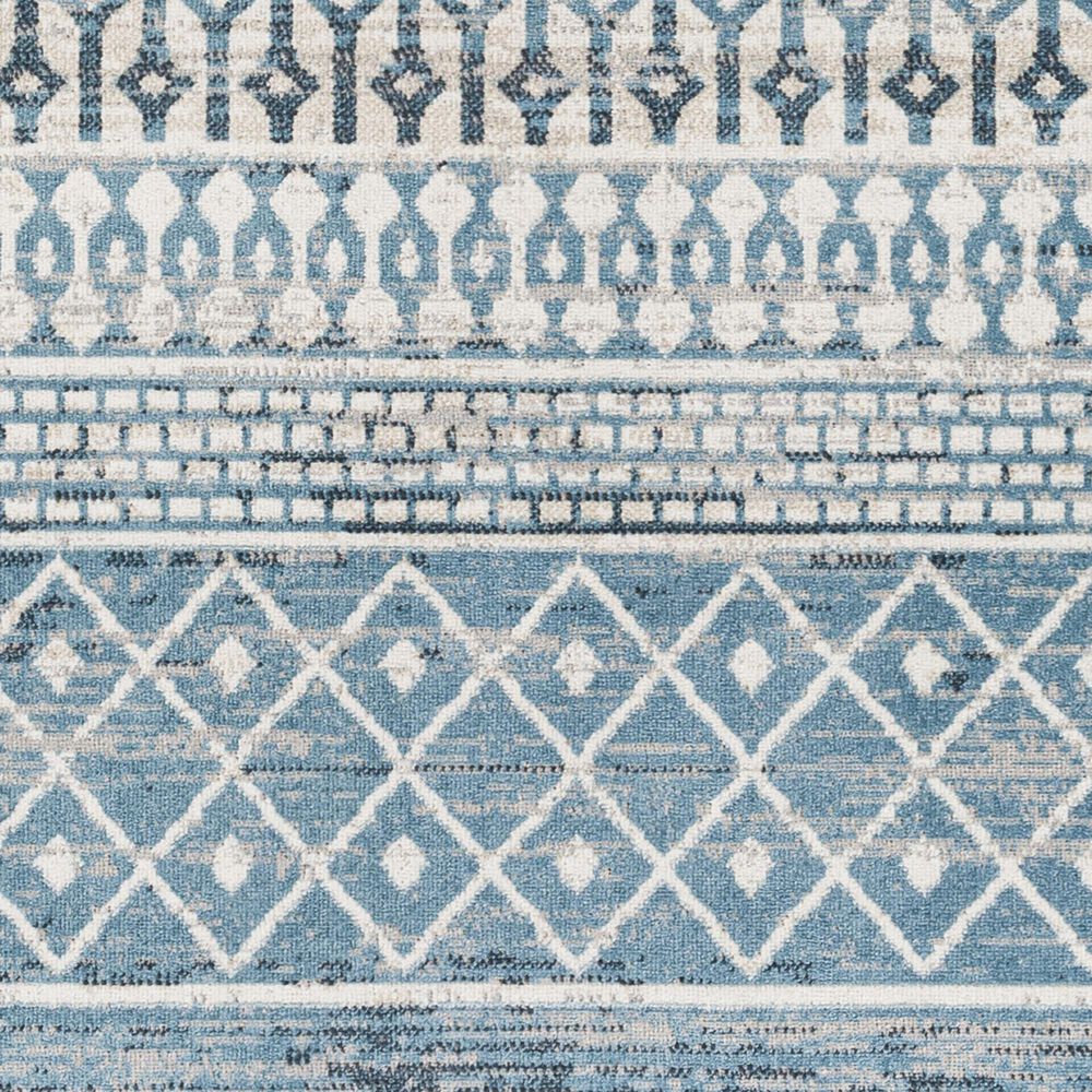 Surya Lavadora LVR-2335 2&#39;7&quot; x 7&#39;3&quot; Ink Blue, Black, Gray and Light Beige Runner, , large
