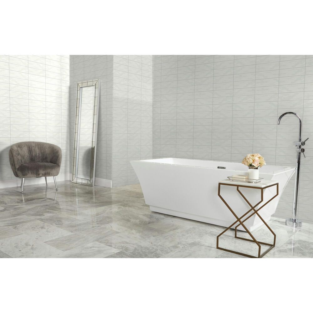 Dal-Tile Mythology Santorini 4&quot; x 12&quot; Undulated Ceramic Tile, , large