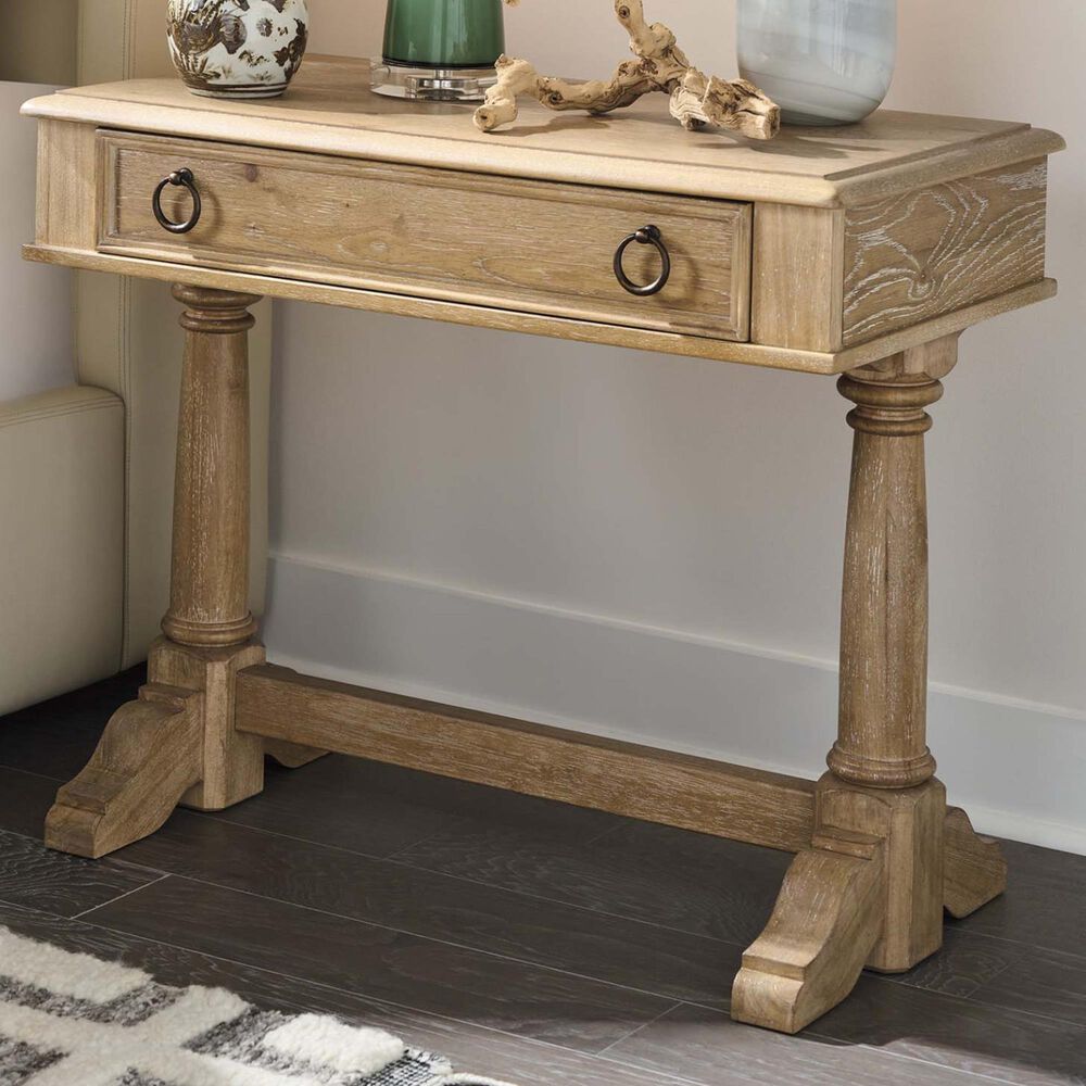 Lexington Home Brands Montecito Filmore 1-Drawer Open Nightstand in Chaparral, , large