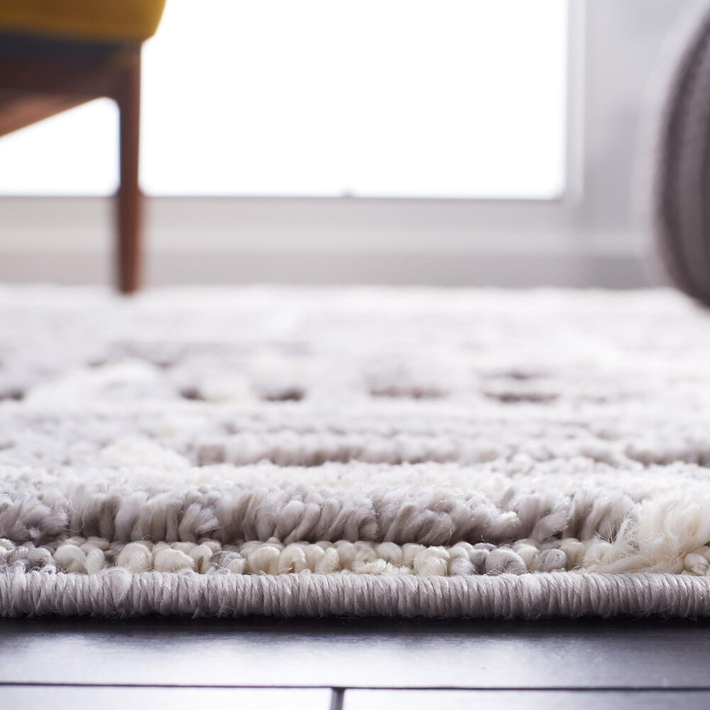 Safavieh Marrakesh 2&#39;2&quot; x 6&#39; Ivory and Dark Grey Runner, , large