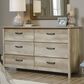 Sauder Cannery Bridge 6 Drawer Dresser in Lintel Oak, , large