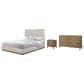 Sterling Timber Elure Queen Upholstered Panel Bed with Dresser and Nightstand in Latte, , large
