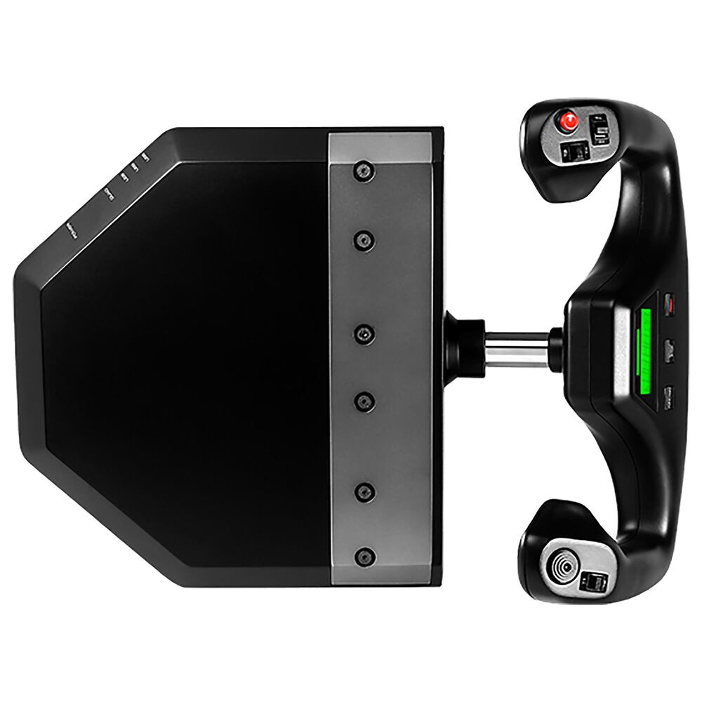 Logitech Flight Yoke System Professional Simulation Yoke and Throttle Quadrant in Black, , large