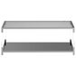 Furniture of America Blythe Coffee Table in Glass and Chrome, , large