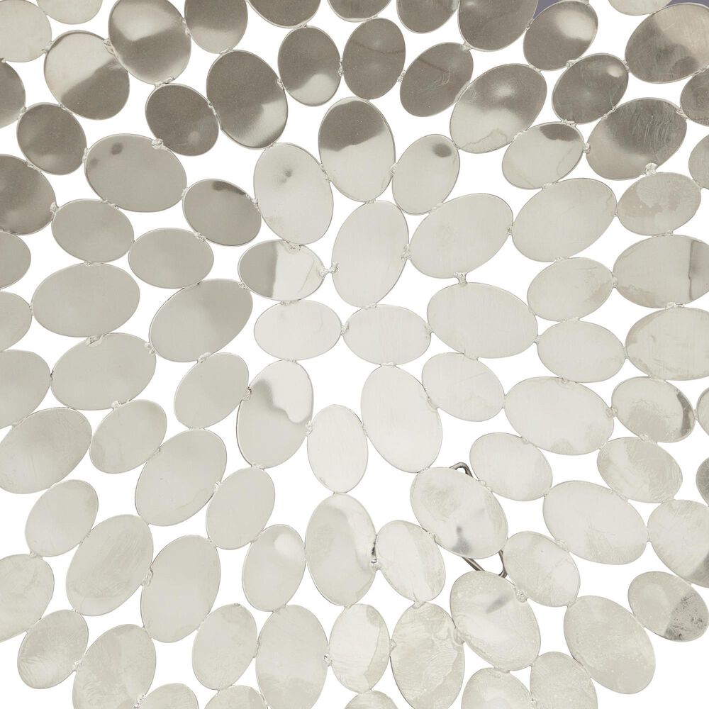 Maple and Jade 16&quot; x 16&quot; Round Plate Wall Decor with Hammered Design in Silver &#40;Set of 9&#41;, , large