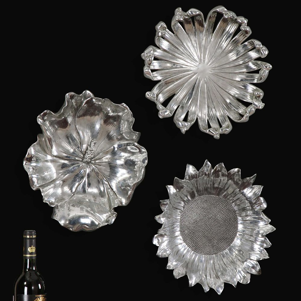 Uttermost Wall Art in Silver (Set of 3) , , large