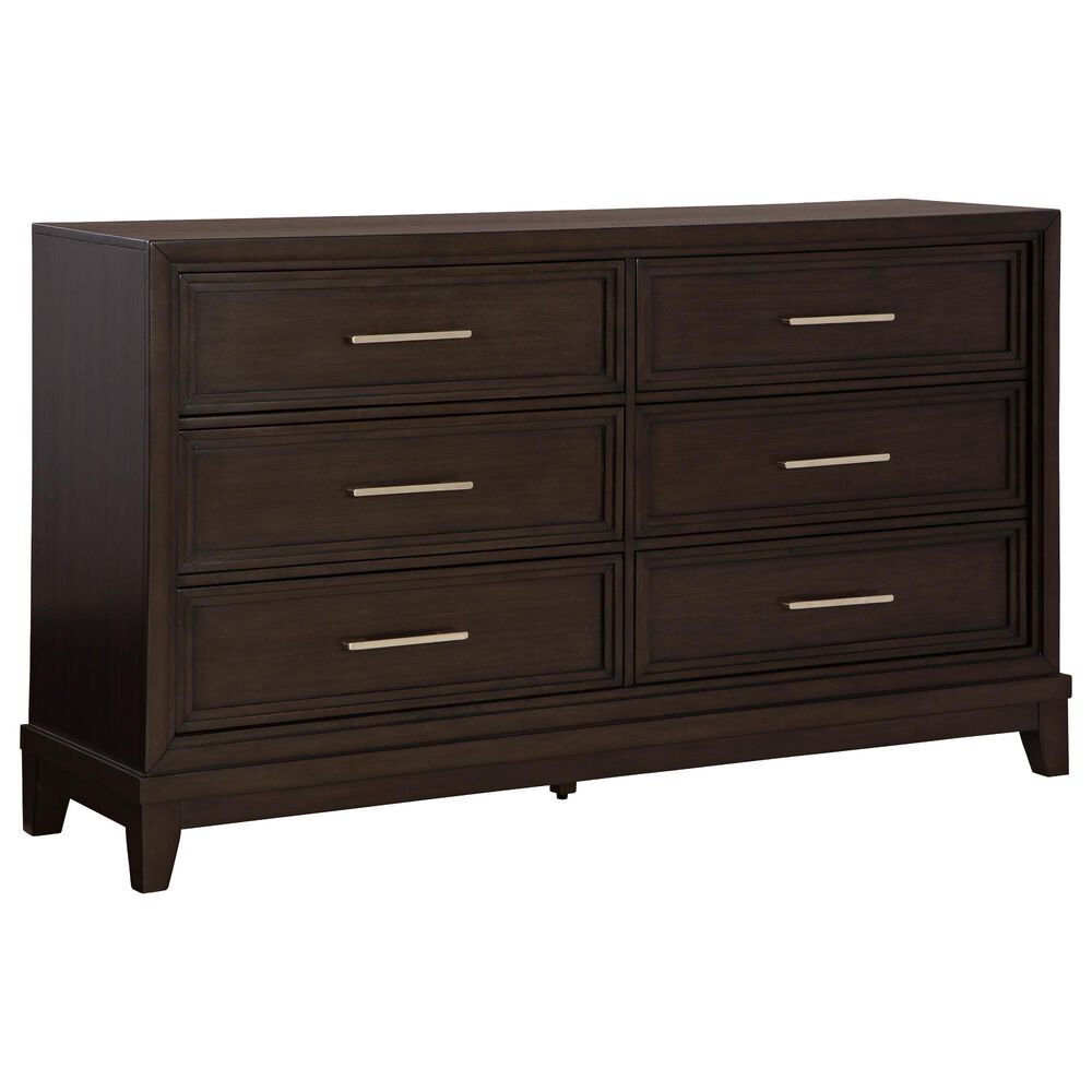 Ashley Neymorton 6-Drawer Dresser in Dark Grayish Brown, , large