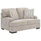 Ashley High Profile Stationary Sofa and Loveseat Set in Taupe, , large