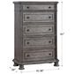 Sasha Lee Lake Way 5-Drawer Chest in Sandblasted Gray, , large