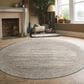 Radici USA Davide Abstract 5"3" Round Beige Area Rug, , large