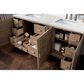James Martin Vanities Portland 72" Double Bathroom Vanity in Whitewashed Walnut with 3 cm Eternal Jasmine Pearl Quartz Top and Rectangular Sinks, , large