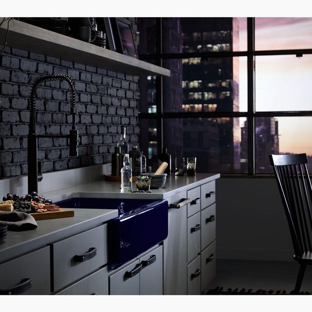 Kohler Purist Pull Down Kitchen Sink Faucet in Matte Black, , large