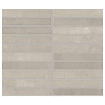 Dal-Tile Miramo Sand 1" x 6" Straight Joint on 11.5" x 9.75" Ceramic Mosaic Sheet, , large