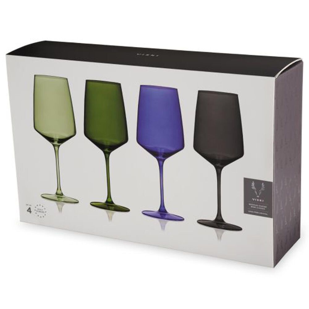 True Brands Reserve Nouveau Crystal Wine Glasses in Seaside &#40;Set of 4&#41;, , large