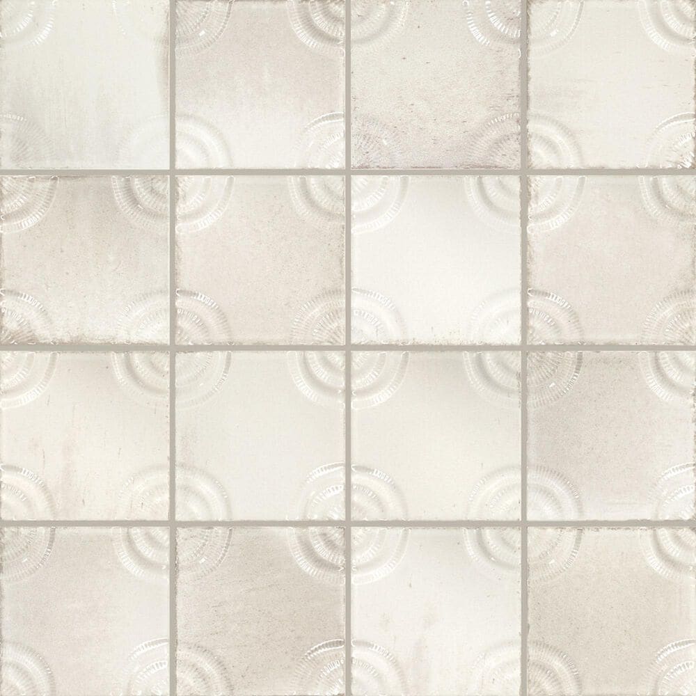 Dal-Tile Relicca Deckle 4" x 4" Square Circle Ceramic Tile, , large