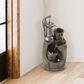 Timberlake Pure Garden 4-Tier Old Fashion Fountain in Silver/Wood, , large