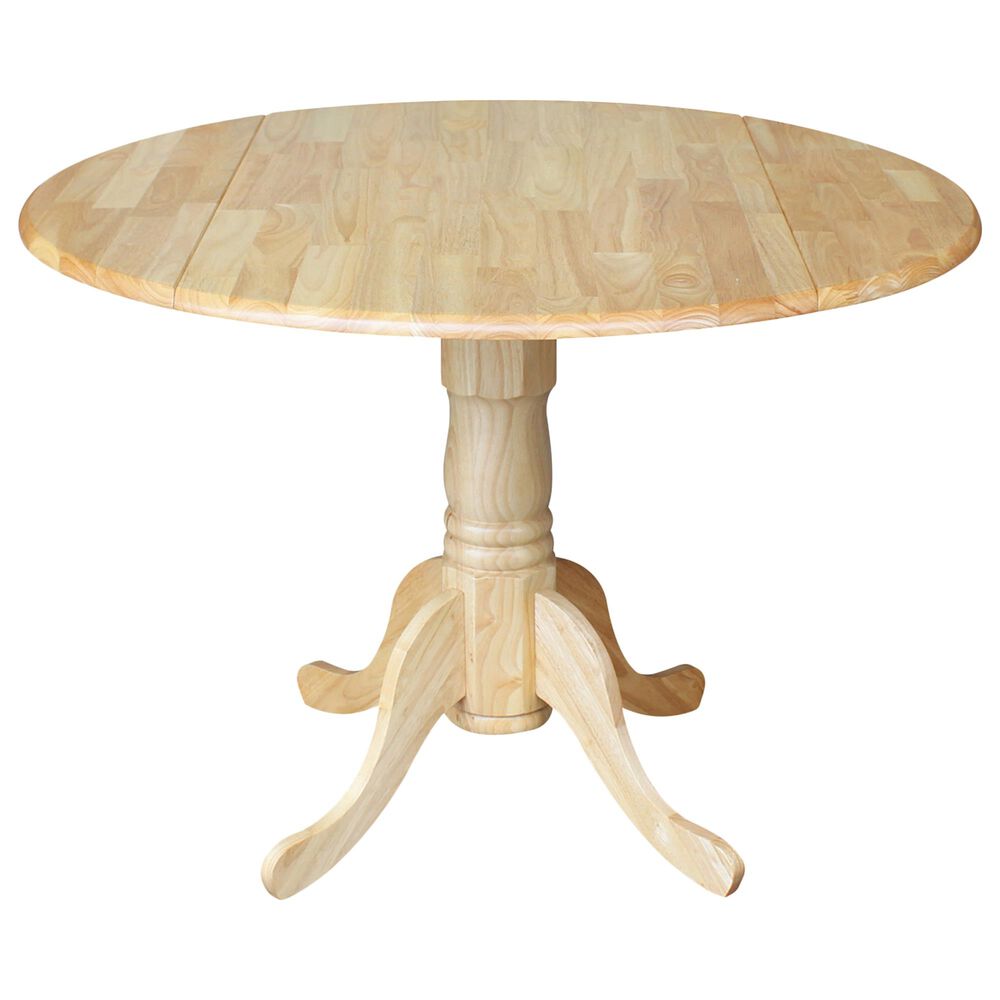 International Concepts 42" Modern Farmhouse Pedestal Table in Natural, , large