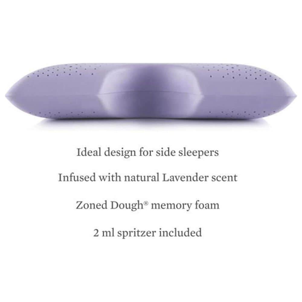 Malouf Shoulder Zoned Dough + Lavender Cooling Queen Pillow, , large