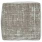 LR Home 18" Square Pouf in Gray and Beige, , large
