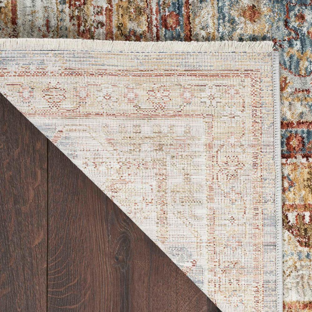 Nourison Sahar SHR01 2&#39;3&quot; x 10&#39;2&quot; Blue Runner, , large