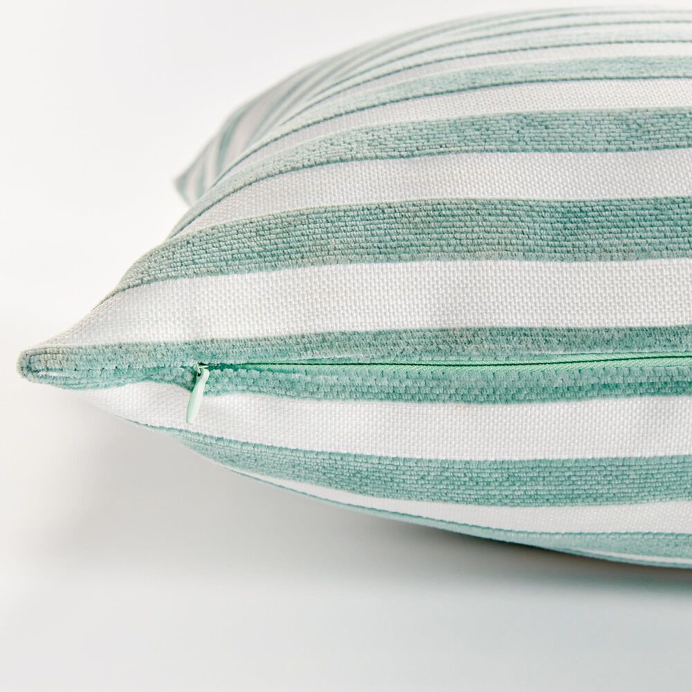 Napa Home and Garden Gideon 20&quot; x 20&quot; Indoor/Outdoor Throw Pillow in Seafoam, , large