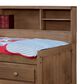 Rusticvale Twin Day Bed with Trundle and Door in Chestnut, , large