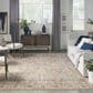 Nourison Sahar SHR03 7"10" x 10"4" Blue Area Rug, , large