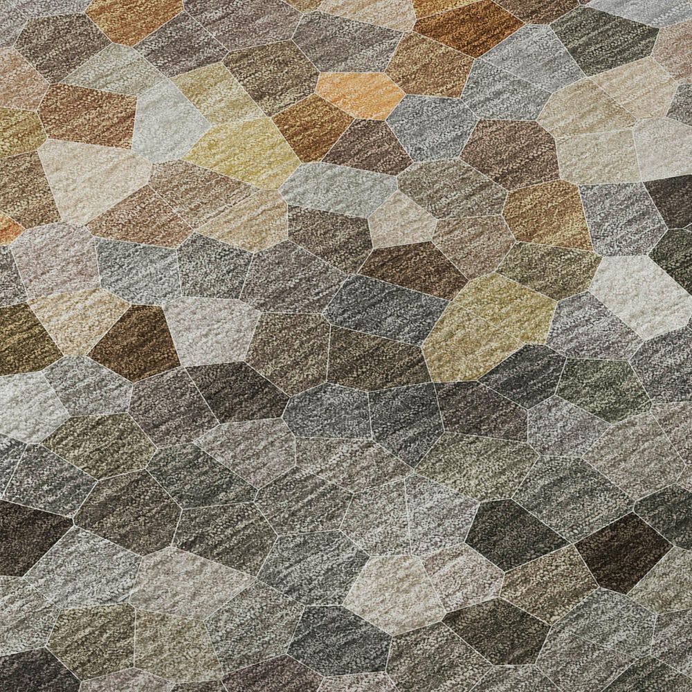 Dalyn Rug Company Kaleidoscope Pewter 8' Round Indoor/Outdoor Area Rug, , large