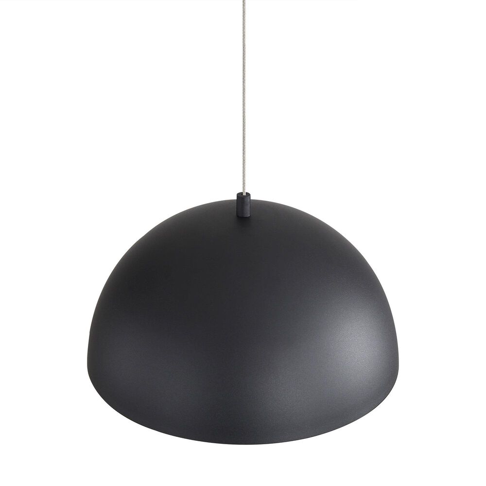 Golden Lighting Solsken 12" 1-Light Pendant in Sand Black, , large