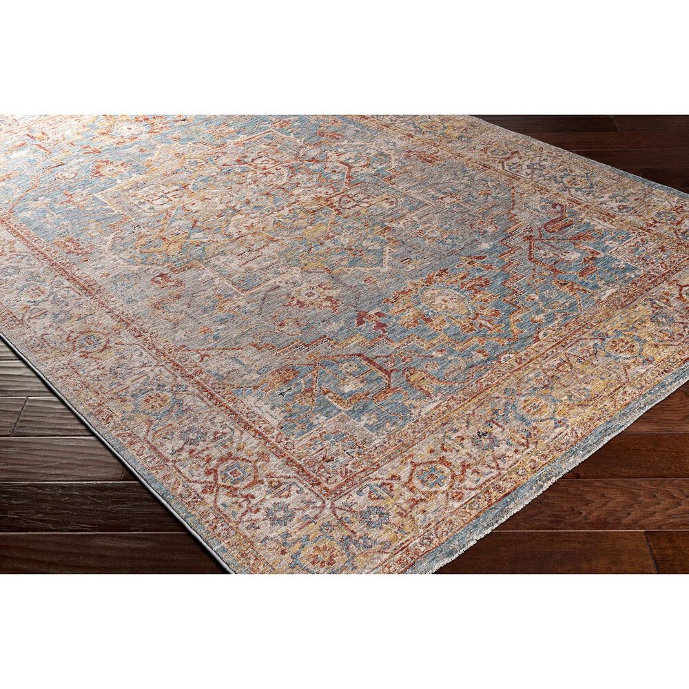 Surya Mirabel 12&#39; x 15&#39; Teal, Aqua, Gray, Burnt Orange, Olive and Beige Area Rug, , large