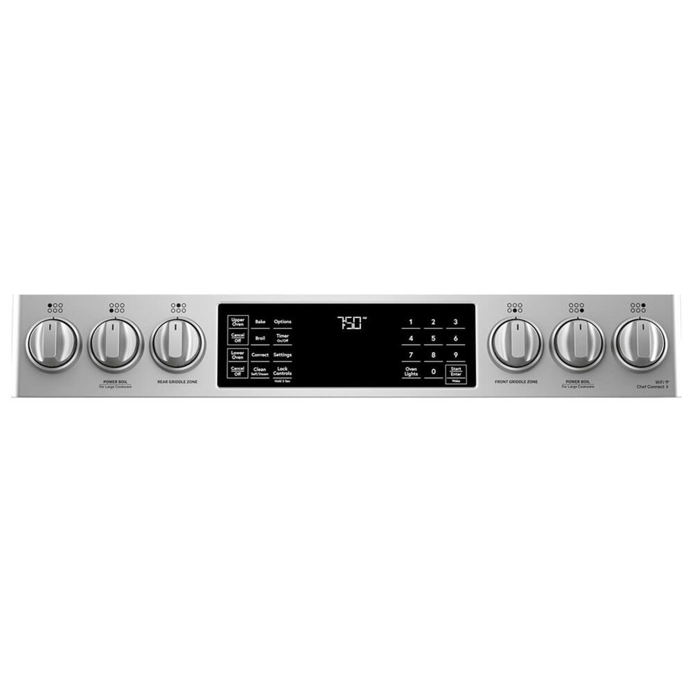 Cafe 30&quot; Slide-In Front Gas Double Oven with Convection Range in Stainless Steel, , large