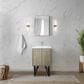 Lexora Home Lancy 24" Single Bathroom Vanity in Rustic Acacia with 2 cm White Quartz Top and Rectangular Sink, , large