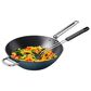 Joseph Joseph Space 12.5" Non-Stick Wok with Folding Handles and Lid in Midnight Blue, , large