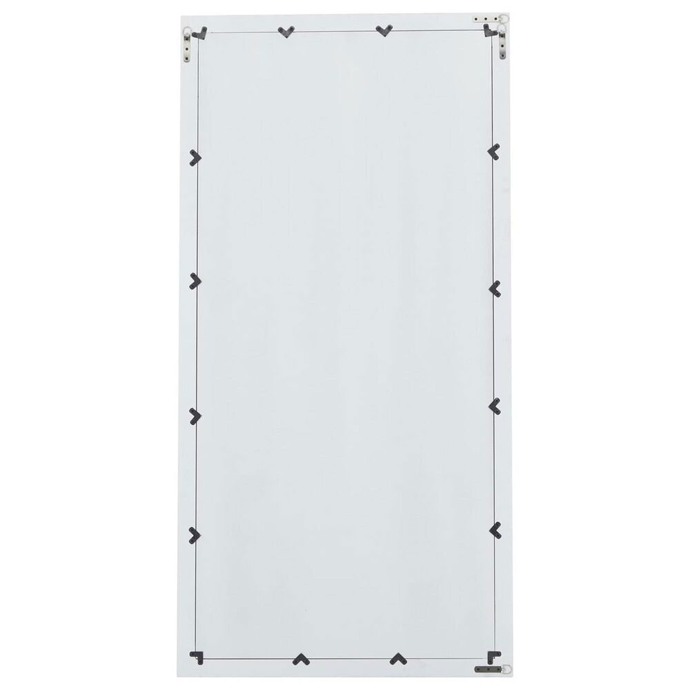Maple and Jade 65&quot; Wood Rectangular Minimalistic Wall Mirror in Matte White, , large