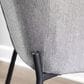 LumiSource Daniella Arm Chair with Grey Cushion in Black (Set of 2), , large
