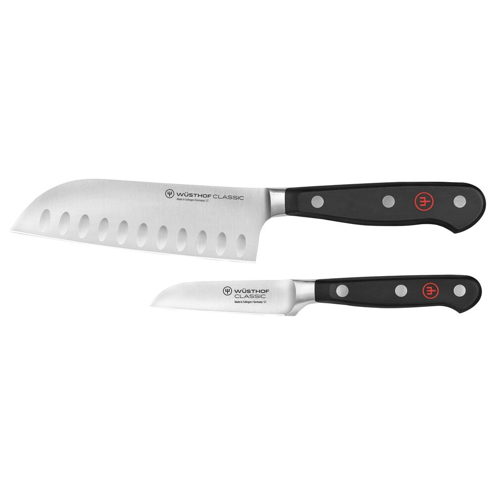 Wusthof Classic 2-Piece Mini Asian Knife Set in Stainless Steel and Black, , large