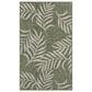 Nourison Garden Oasis GOA01 Green and Ivory 3" x 5" Indoor/Outdoor Area Rug, , large