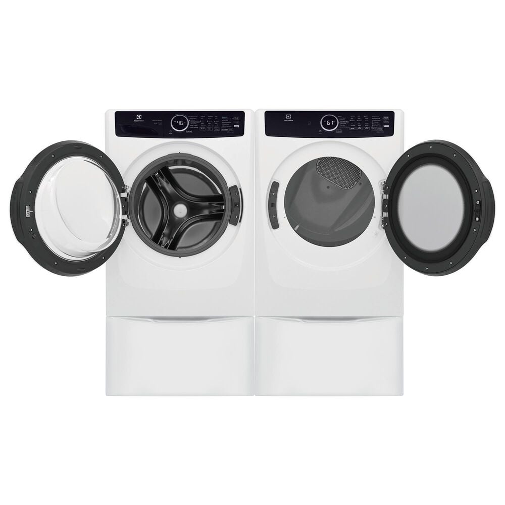 Electrolux 4.5 Cu. Ft. Front Load Washer and Electric Dryer Laundry Pair with Pedestals in White, , large